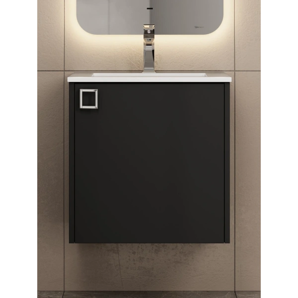 Тумба под раковину Uperwood Aurora TAurora50bm черная матовая фото