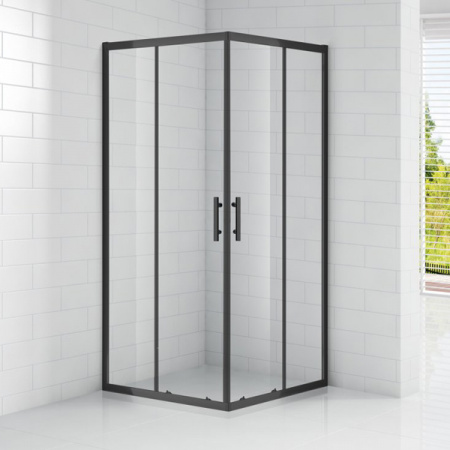 Душевой уголок Cezares Eco ECO-O-A-2-90-C-NERO фото