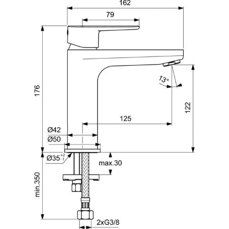 Смеситель для раковины Ideal Standard CERAFINE O BC554XG фото