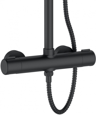 Душевая система Agger Thermo A2451244 Черная фото