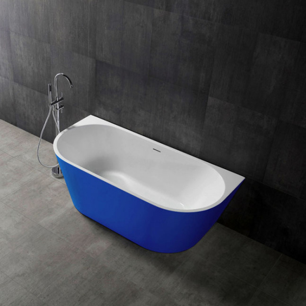 Ванна акриловая Abber AB9216-1.7DB 170x80 синяя фото