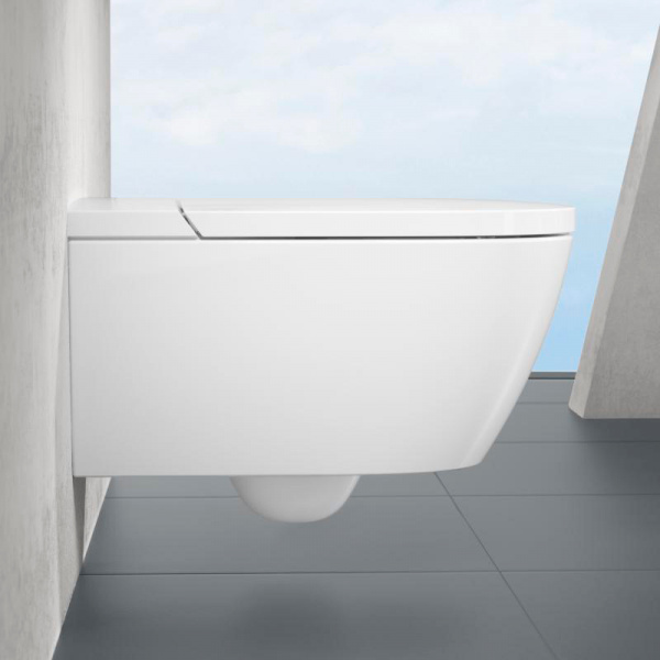 Подвесной унитаз с функцией биде Villeroy & Boch ViClean V0E100R1 фото
