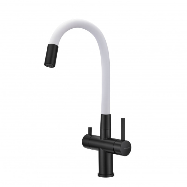 Смеситель для кухни под фильтр Milacio Ultra Naron MCU.560.TBW черный фото