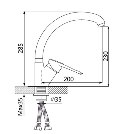 Смеситель для кухни Oute T08 T0813B фото