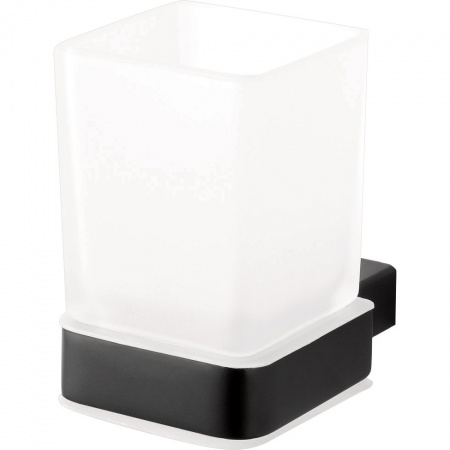 Стакан для зубных щеток Bemeta Nero 135011010 фото