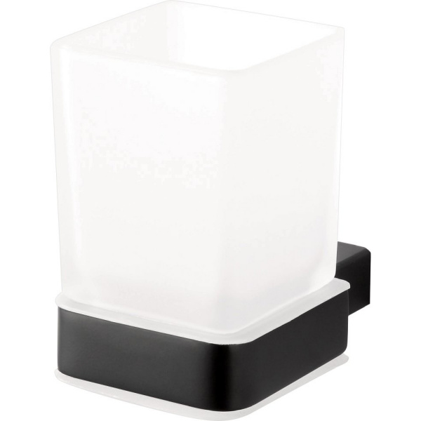 Стакан для зубных щеток Bemeta Nero 135011010 фото