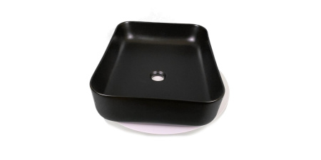 Накладная раковина Sintesi SIN-LVB-APP-409BM 50x39 черная матовая фото