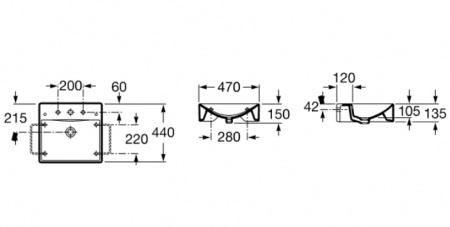 Подвесная раковина Roca Diverta 327111000 47 см фото