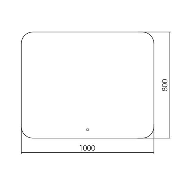 Зеркало с подсветкой Art&Max Modica AM-Mod-1000-800-DS-F 100x80 фото