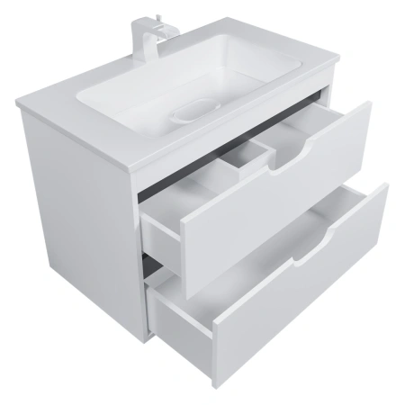 Тумба под раковину Uperwood Modul 80 2930205355 белая/графит фото