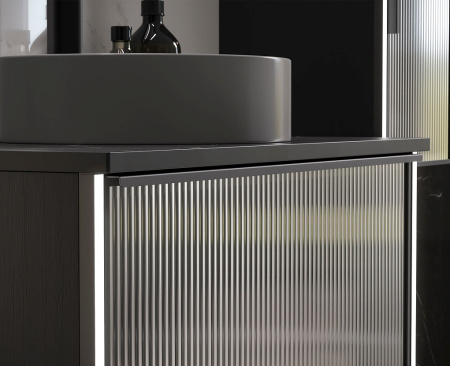 Тумба под накладную раковину EQUIL Stoune tpSTOUNE80.1Y-35 дуб черный фото