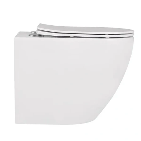 Приставной унитаз безободковый Abber AC1111 с сиденьем фото