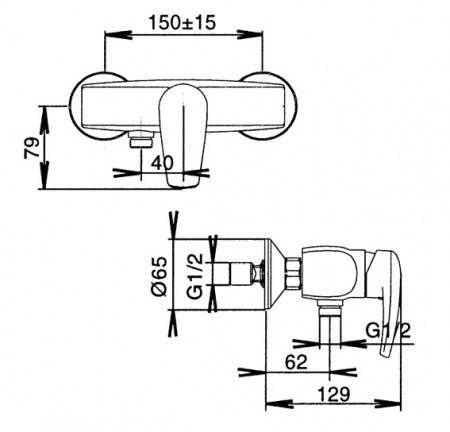 Смеситель для душа Jacob Delafon Panache E71243-CP фото