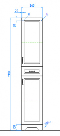 Шкаф-пенал Style Line Олеандр 2 постель фото