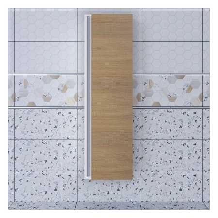 Шкаф-пенал Uperwood Barsa 293020529 белый/дуб сонома фото