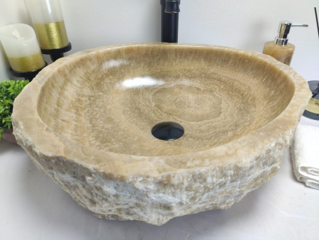 Накладная раковина из оникса Indo Erozy Sunset EO-00069 фото