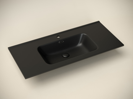 Раковина Ceramica Nova Element CN7003MB 101x46 черная матовая фото