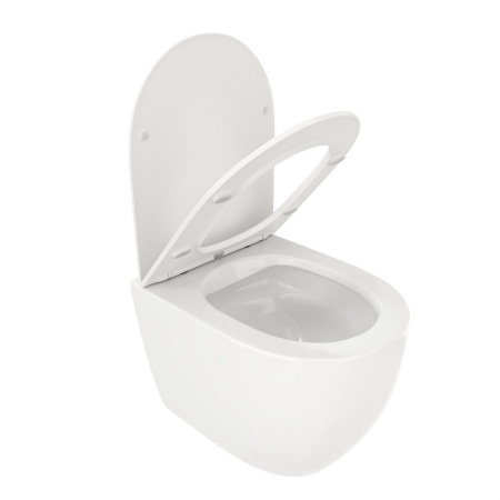 Унитаз подвесной безободковый Cerutti SPA Ticino Aria CT8911 с сиденьем фото