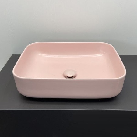 Накладная раковина Comforty T-Y9378MP 00-00007637 50x39 розовая матовая фото