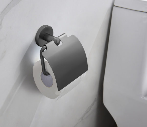 Держатель для туалетной бумаги Timo Saona 13042/18 черное золото фото