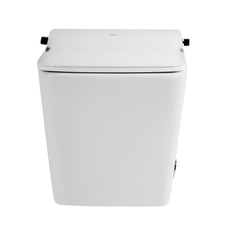 Электронный унитаз-биде импульсный Abber Rechteck AC1215S с инсталляцией AC0101P2 фото