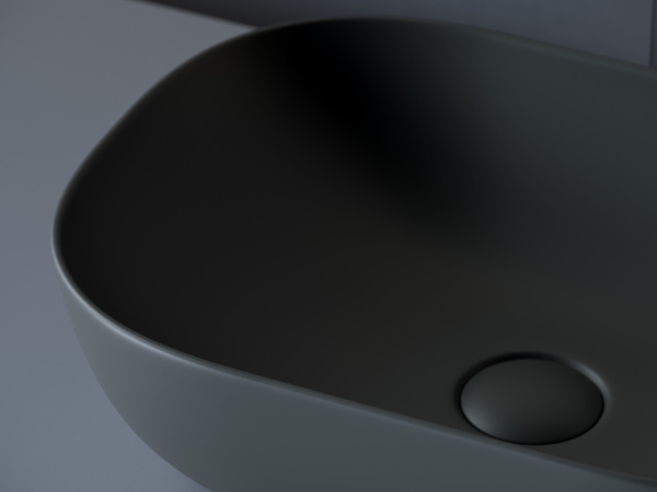 Накладная раковина Ceramica Nova Element CN6009MDH 45x32 темный антрацит матовый фото