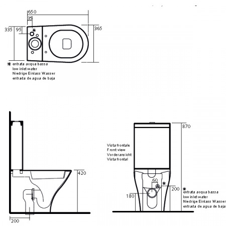 Унитаз моноблок с бачком Kerasan Aquatech 371701 фото