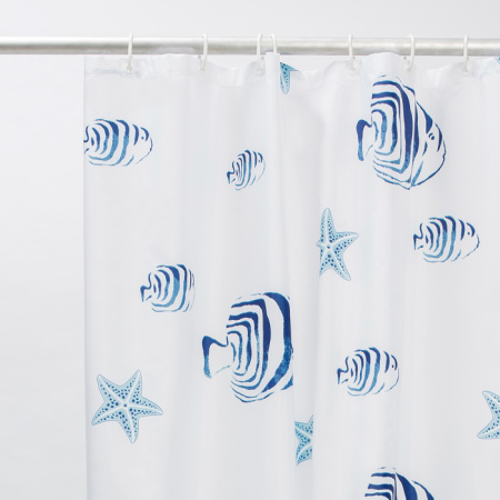 Текстильная шторка для ванной комнаты 200*180 Iddis Basic B47P218i11 фото