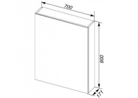 Зеркало-шкаф Aquanet Рондо 70 00189161 фото