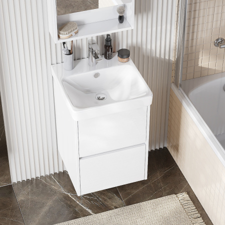 Тумба под раковину Акватон Сканди 45 1A251601SD010 белая фото