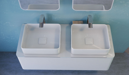 Тумба под раковину Raval Pure 120 Pur.01.120/P/W фото