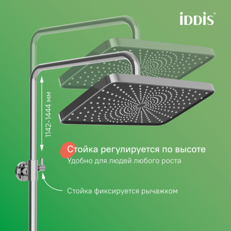 Душевая система Iddis Parker PARSB3Fi06 хром фото