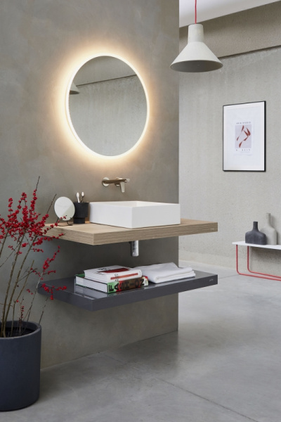Зеркало круглое с подсветкой Jacob Delafon Odeon Rive Gauche EB1450-NF 50 см  фото