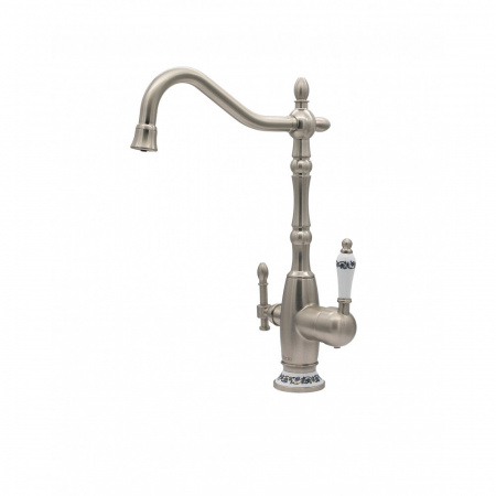 Смеситель для кухни с фильтром для воды Milacio Castellon Ceramic MC.514.SN сатин фото