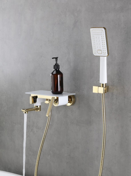 Смеситель для ванны с душем Lemark Mista LM6414WG фото