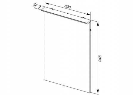 Зеркало Aquanet Грейс 60 00198369 фото