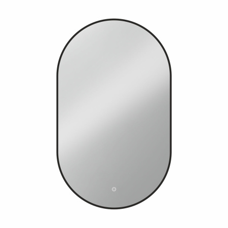 Зеркало с подсветкой Vincea LED VLM-3AU100B  черное, с сенсорным выключателем и диммером 60x100 фото