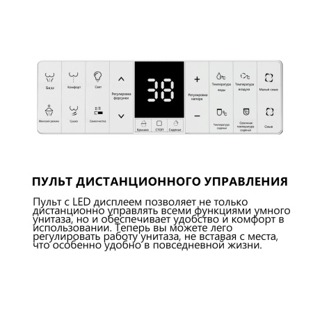 Электронный унитаз-биде импульсный Abber Bequem AC1121SMB черный матовый фото