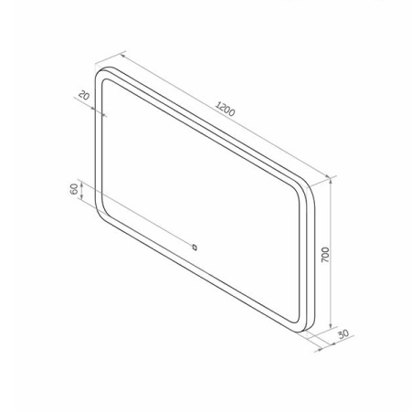 Зеркало Comforty Лотос-120 LED-подсветка, бесконтактный сенсор 00-00013494CF 120x70 фото