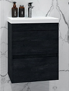 Тумба с раковиной Art&Max Family Family-M-400-2C-SO-HC угольный камень