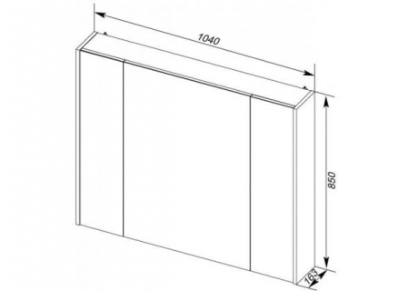 Зеркало-шкаф Aquanet Франка 105 00183047 фото