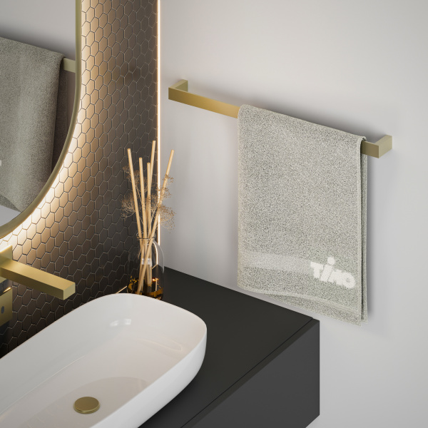 Полотенцедержатель Timo Petruma 15253/17 Золото матовое фото