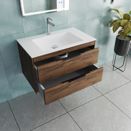 Тумба под раковину Vincea Chiara 2D VMC-2C2800CO С.Oak 80 см фото