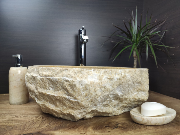 Накладная раковина из оникса Indo Erozy Sunset EO-00260 фото