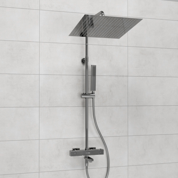 Душевая система (стойка) с термостатом WasserKRAFT Thermo A199.119.103.087.CH хромоникель фото