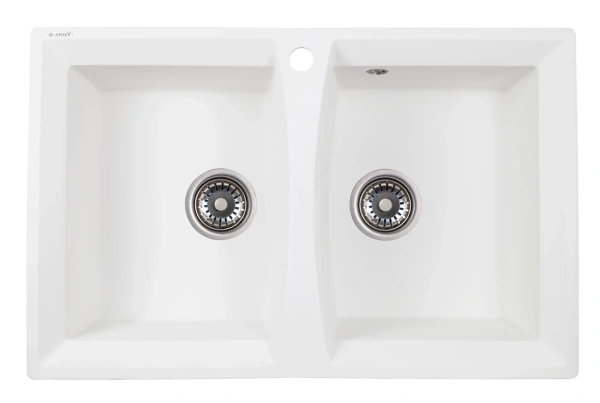 Кухонная мойка двойная Kaiser 78 KM2M-5078 W 78x50 белая фото