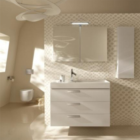 Тумба с раковиной Jacob Delafon Rythmik EB1309-G1C 80 см белая фото