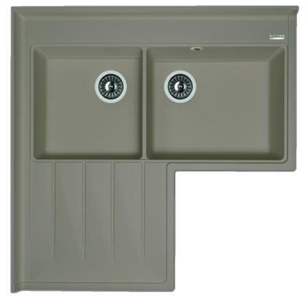 Кухонная мойка АДРИЯ Florentina 20.380.L0960 грей фото