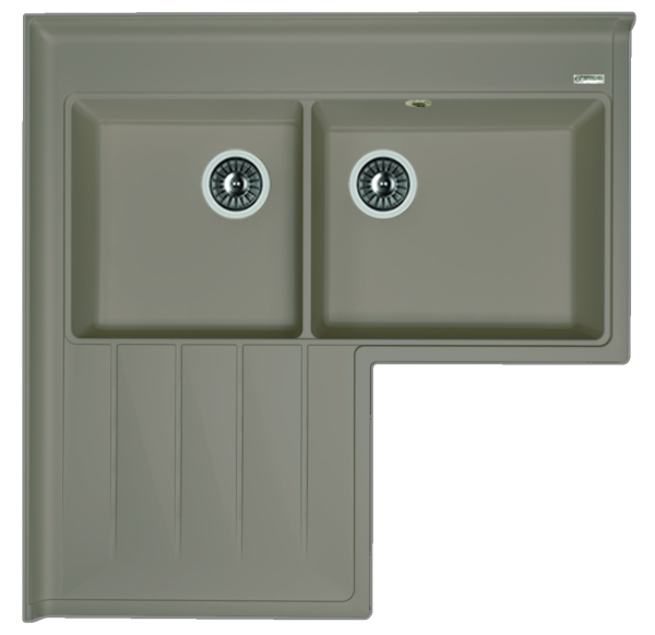 Кухонная мойка АДРИЯ Florentina 20.380.L0960 грей фото