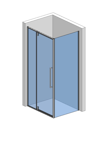 Боковая перегородка AQUAme 80 AQM7111-2 черная фото
